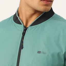 Okane Contrast Collar Bomber Jacket image 3