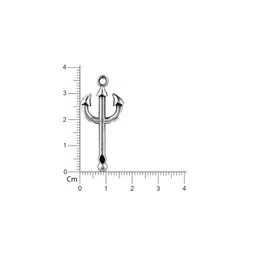 GIVA 925 Silver Rhodium-Plated Contemporary Oxidised Pendant with Chain image 3