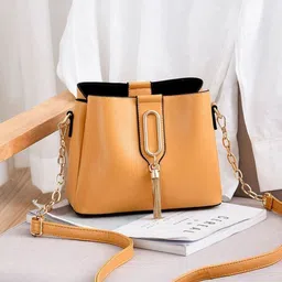 KPOP PU Sling Bag with Tasselled-picture-52