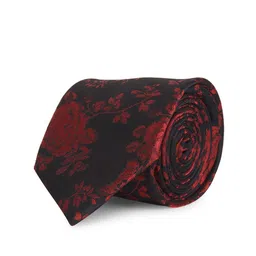 Cazzano Men Floral Printed Neck Tie With Pocket Square Accessory Gift Set image 5