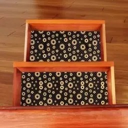 Mopak Decor Brown Set of 1 Regular Shelf Liner Organisers image 3