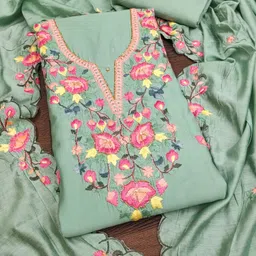 MANVAA Embroidered Unstitched Dress Material-picture-38