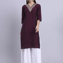 BANJANAN Women Embellished Daily Straight Kurta-picture-20