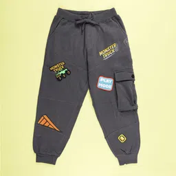 KiddoPanti Boys Printed Mid-Rise Joggers-picture-31