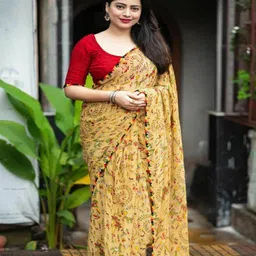 Florence Warli Pure Georgette Saree-picture-27