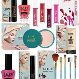FOPE Set Of 15 Foundation, Compact, Mascara, Lipstick, Nail Polish & Brush Set-image-55