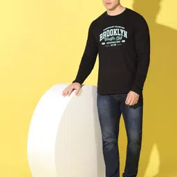 WOOSTRO Men Typography Printed Slim Fit T-shirt image 3