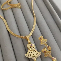 PC STAR Gold-Plated Artificial Stones Studded Jewellery Set-picture-14