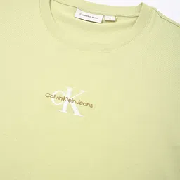 Calvin Klein Jeans Men Typography Printed Round Neck Cotton T-shirt image 2