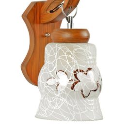 Somil Premium Designer Glass Wall / Night Lamp Elegant & Stylish Dcor Accent for Modern Interiors, color- Brown, White, Size:- 21 X 25 X 30.5 CM-picture-44