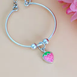 Tuanz Silver Jewelry Kids Set Of 2 925 Silver Rhodium-Plated Bangle-Style Bracelet-picture-28