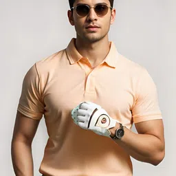 ADRO Men Peach Cotton Tshirts-image-80