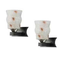 Somil Premium Designer Glass Wall / Night Lamp Elegant & Stylish Dcor Accent for Modern Interiors, color- Green, Yellow, Size:- 19.5 X 26 X 29.5 CM-image-26