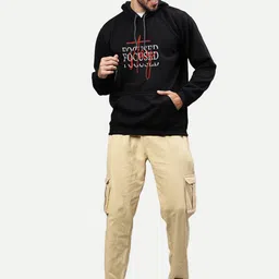 Mad Over Print Men Printed Hooded Sweatshirt image 4