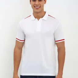 Allen Solly Men Solid Polo Collar Cotton T-Shirt-picture-24