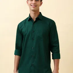 Allen Solly Ethnic Motifs Printed Pure Cotton Slim Fit Casual Shirt-picture-22