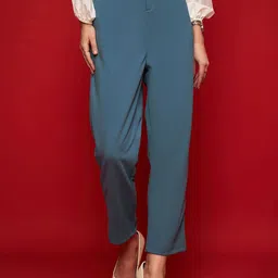 STYLECAST X KASSUALLY Women Relaxed Straight Fit Easy Wash Trousers-image-47