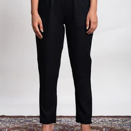 SVKETAIL Women Relaxed Regular Fit High-Rise Cotton Trousers-image-79