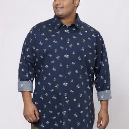 Santonio Men Classic Floral Printed Casual Shirt-image-5