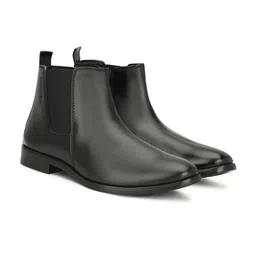 SHOZANIA Men Round Toe Block Heel Chelsea Boots image 2