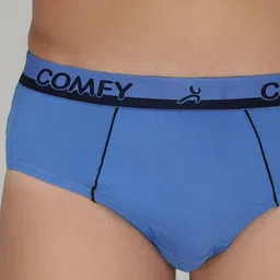 Amul Comfy Men Pack of 10 Plain Cotton Multicolour Brief image 4