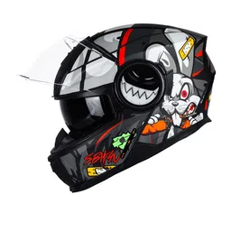 Steelbird SBH 40 Crazy Doe Bluetooth Full Face ISI Certified Motorbike Helmet-picture-23