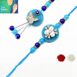 QUVYARTS Bhaiya Bhabhi Drawstring Rakhi-picture-39