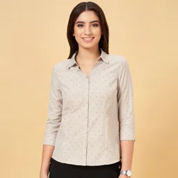 annabelle by pantaloons Women Regular Fit Printed Formal Shirt image 2