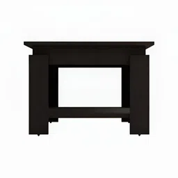 SIVOM Brown Wooden Square Bedside Table image 2