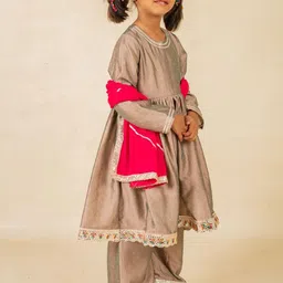 Jilmil Girls Gotta Patti Empire Anarkali Kurta With Palazzos & Dupatta-picture-53