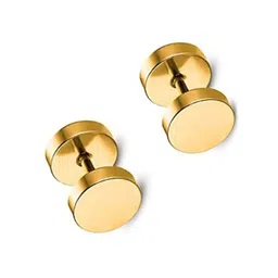 shobhram Set Of 3 Stainless Steel Circular Studs image 5