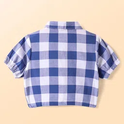 CrayonFlakes Girls Checked Shirt with Palazzos image 5