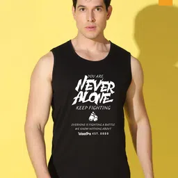 WOOSTRO Men Pack of 2 Typography Printed Round Neck Cotton Slim Fit T-shirts-picture-34