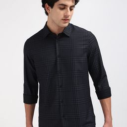 Calvin Klein Jeans Men Grid Tattersall Checks Opaque Casual Shirt-picture-41