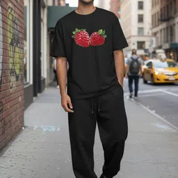 SZN Men Graphic Printed Oversized Round Neck Drop-Shoulder Sleeve T-shirt-image-61