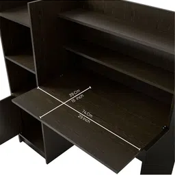 neuspace Black Engineered Wood Study Table image 4