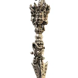 Exotic India Silver Toned Copper Hayagriva Phurpa-image-33