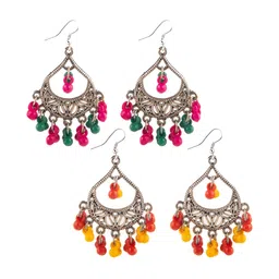 Creative Frogs Women Set Of 2 Geometric Drop Earrings-image-25