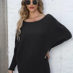 HERE&NOW Off-Shoulder Longline Pullover-picture-15