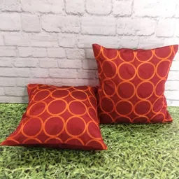 Pink Parrot Multicoloured Ethnic Motifs Square Cushion Covers-image-75