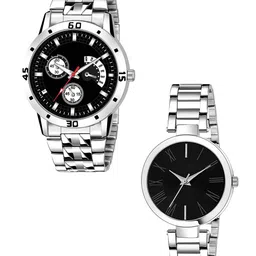 JUST LIKE Unisex Pack Of 2 Dial & Bracelet Style Straps Analogue Watch WATFSPX8YGRZAW6S-picture-34
