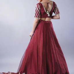 Utsav Fashion Embroidered Ready to Wear Lehenga & Blouse With Dupatta image 3