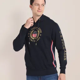 u.s. polo assn. Men Full Sleeve Embroidered Hooded Sweatshirt-picture-39