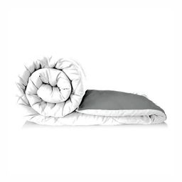 RF RELAXFEEL White & Grey Checked Heavy Winter 210 GSM Double Bed Comforter-picture-42