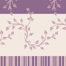 Dreamscape Purple & Off White Floral 140 TC Single Bedsheet with 1 Pillow Covers image 5