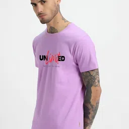 HESHA Typography Printed Round Neck Pure Cotton Relaxed Fit T-Shirt image 2