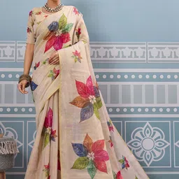 SOHINI NX Floral Zari Handloom Saree image 5