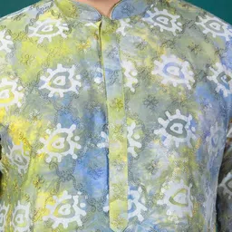 EKYAA Men Printed Kurta image 3