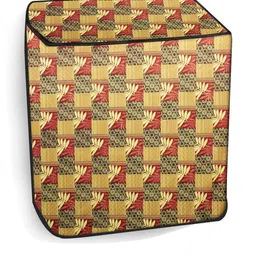 The Furnishing Tree Yellow Printed Washing Machine Cover image 3