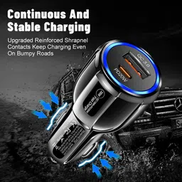 uniboss 38 W Qualcomm Certified Turbo Car Charger image 3